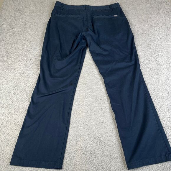 Volcom Chino Pants Mens 36x31 Blue Cotton Blend Straight Leg Skate Surf Casual - Picture 2 of 11